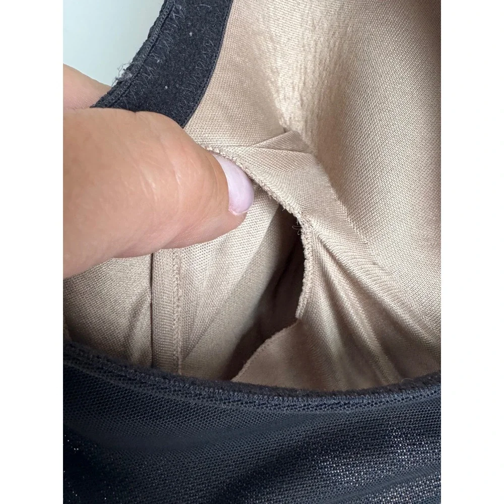 ThirdLove‎ 24/7 Lace Contour Plunge Bra Black Nude 42F Underwire sexy Floral